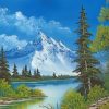 Mountain By Bob Ross paint By Number