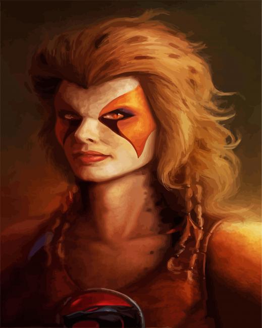 Powerful Cheetara ThunderCats Paint By Numbers - Numeral Paint Kit