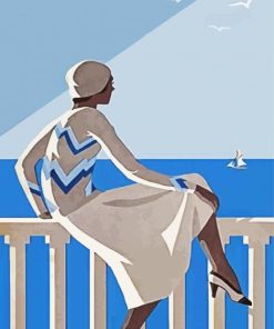 Deco Lady Illustration paint by numbers