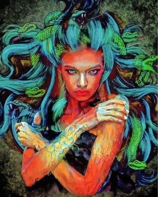 Fantasy Medusa Art paint by numbers