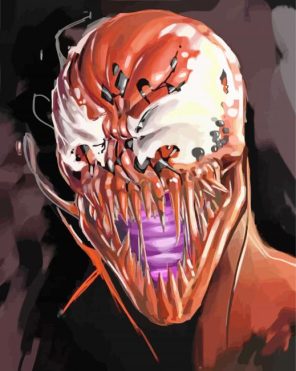 The Supervillain Carnage paint by numbers