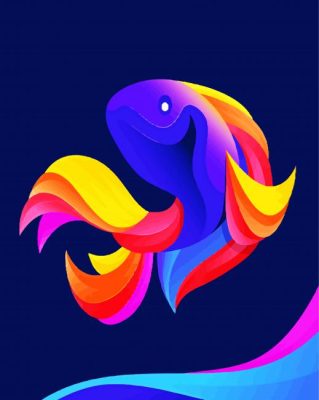 Fish Illustration paint by numbers