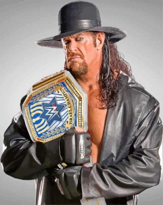 Professional Wrestrler The Undertaker paint by numbers