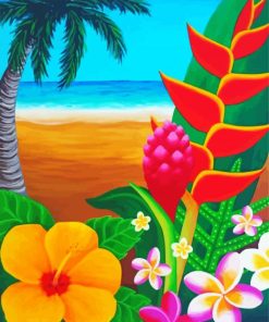 Hawaiian Landscape paint by numbers