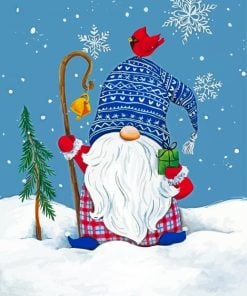 Christmas Gnome paint by numbers