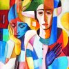 Aesthetic Cubism People paint by numbers