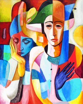 Aesthetic Cubism People paint by numbers