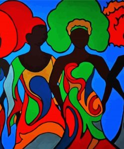 Black Sisterhood panels paint by numbers