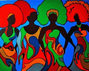Black Sisterhood panels paint by numbers