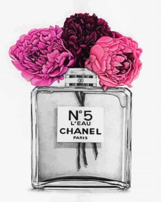 Chanel And Flowers paint by numbers
