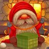 Happy Christmas Gnome paint by numbers