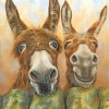 Happy Donkeys paint by numbers