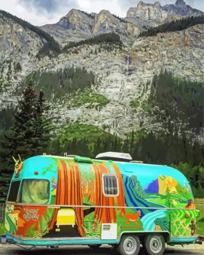 Airstream camper paint by numbers