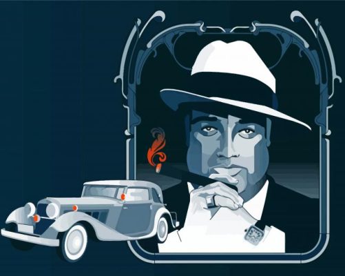 Al Capone Illustration paint by numbers
