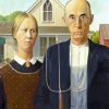 American Gothic by grant wood Paint By Number