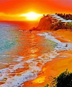 Antigua Island At Sunset paint by numbers
