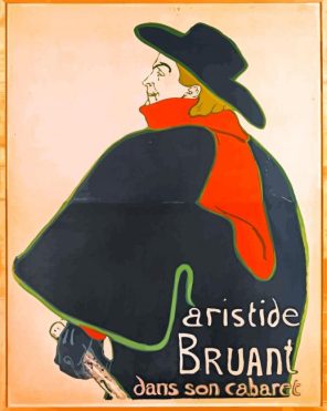 Aristide Burant By Lautrec paint by number