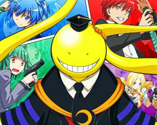Assassination classroom characters paint by number