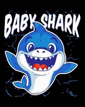 Baby Shark paint by numbers