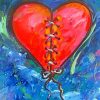 Broken heart paint by number
