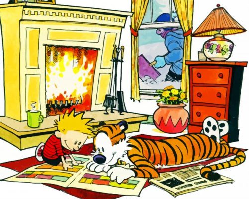 Calvin And Hobbes Adventure paint by numbers