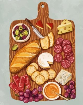 Charcuterie art paint by number