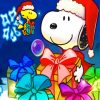 Christmas Snoopy Paint by numbers
