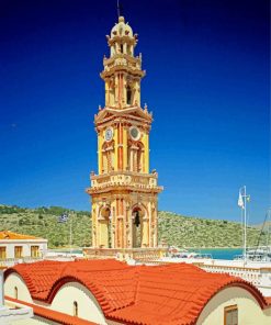 Church Tower Symi paint by numbers