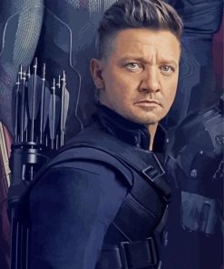 Classic Hawkeye Hero Paint by number