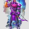 Classic hawkeye Paint by number