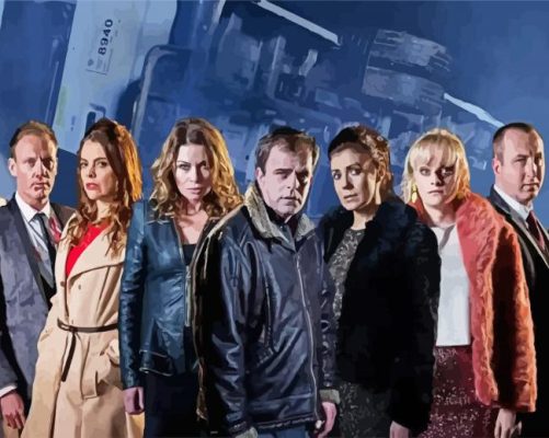 Coronation Street Cast paint by numbers