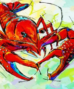 Crawfish art paint by numbers