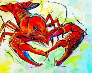 Crawfish art paint by numbers