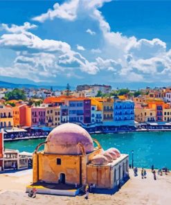 Crete Island Greece paint by numbers