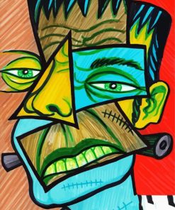 Cubism Frankenstein paint by number
