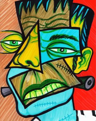 Cubism Frankenstein paint by number