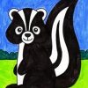 Cute Skunk paint by number