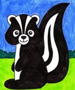 Cute Skunk paint by number
