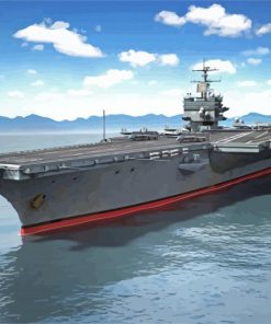 Cvn 65 Military Ship paint by numbers