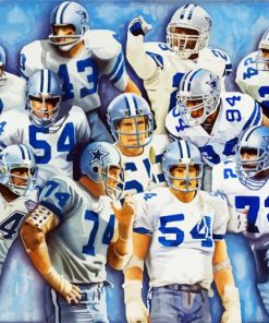 Dallas Cowboys Stars American Football Team Paint by nmbers