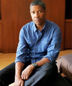 Denzel Washington Pop Art paint by numbers
