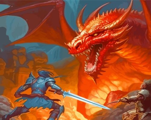 Dungeons And Dragons Paint By Numbers