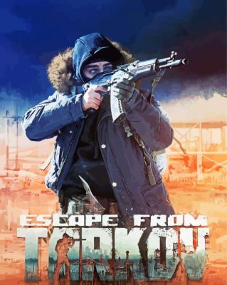 Escape from Tarkov video game paint by numbers