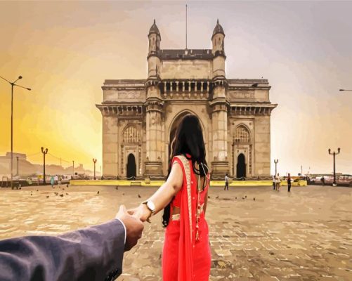 Follow Me To Gateway Of India paint by numbers