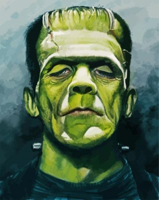 Frankenstein Illustration paint by number
