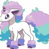 Galarian Ponyta paint by number