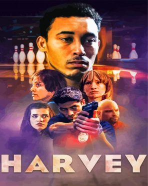 Harvey Film Poster paint by numbers