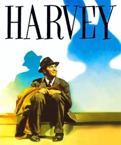 Harvey Movie Poster paint by numbers
