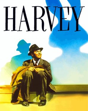 Harvey Movie Poster paint by numbers