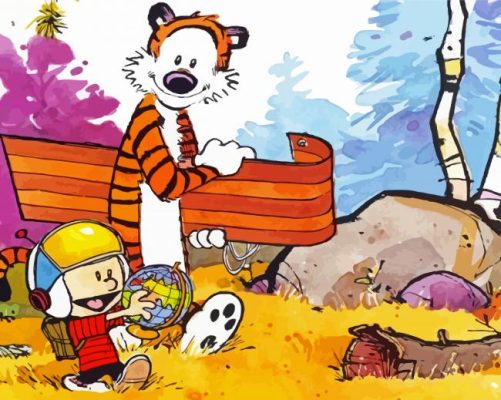 Hobbes Cartoon Paint by numbers